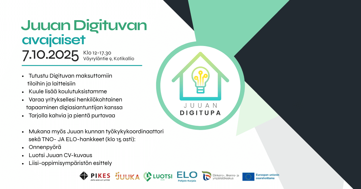 Juuan Digituvan avajaisten mainoskuva